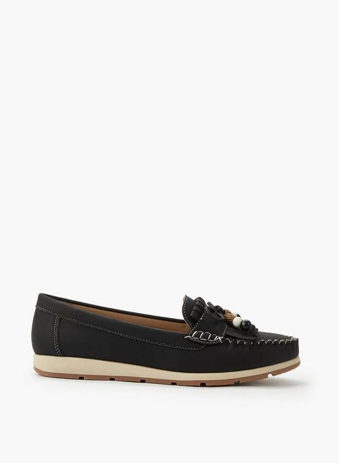 Le Confort BLACK Women Slip-On Loafers for Women | Best Price UAE